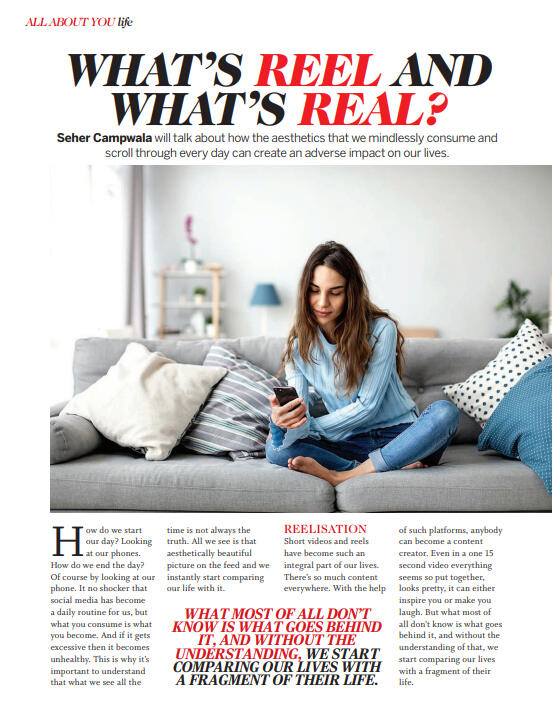 What’s Reel and What’s Real? - Social Media &amp; Mental Health Article